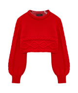 Cropped sweater (With slip)                     
