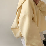 [BELLIDE MADE] Sailor Loose Fit Double-Sided Raised Half Zip-Up Sweat