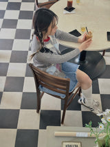 アーガイルルーピーカーディガン /  argyle loopy cardigan