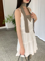 メイチフェスティバル タイシャーリングクロップタンクトップマフラーセット / [Muffler Set] Meichi Festival Tie Shirring Crop Tank Top