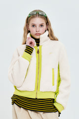CHERRY REVERSIBLE OUTDOOR JACKET [LIME]