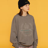 GHCピグメントリボンスウェットシャツ/GHC PIGMENT RIBBON SWEAT SHIRT_GREY