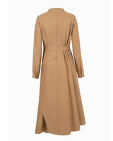 アシンメトリードレープウォータープルーフコート/Asymmetry Draped Waterproof Coat _ Beige