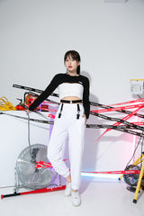 マイクロ長袖クロップTシャツ / TOP(9001) Micro long sleeve crop T