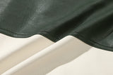 ビーガンレザーバーシティジャケット/VEGAN LEATHER VARSITY JACKET_NAVY