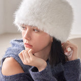 VA Square Longlabel Shapka Hat / Cream