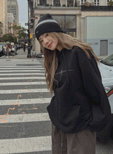 (UNISEX) フレッシュ起毛オーバーフード