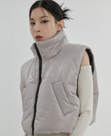 （UNISEX）グルークロップベストダウン