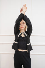 ラウンドネックカーディガン/round neck cardigan