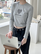 ハートチェッカーTシャツ / Heart Checker T-shirt (3color)