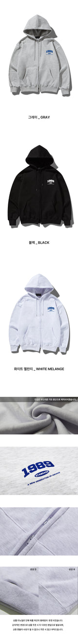 SMALL 1989 hooded zip-up (STJSTD-0012)