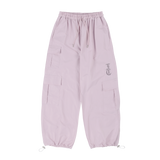 [NF] FLAT NYLON CARGO PANTS (PINK)_F23QD855