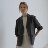 モダンリネンジャケット / Modern linen jacket