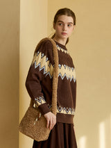 SNOWY ROUND PULLOVER
