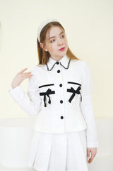 set tweed romantic jacket skirt (6688681001078)
