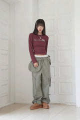 ZIZE  エンジェルキューブTシャツ (BURGUNDY)