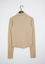コルセットクロップカラーTシャツ/Corset Crop Collar T-shirt (3color)