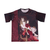 サテンオーバーサイズTシャツ / SATIN OVERSIZE T-SHIRT #CHERISH