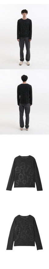 チケッティングストライプボーダーTシャツ