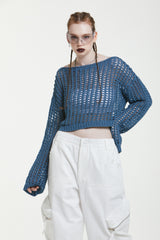 バイクロップドニット/BAY CROPPED KNIT