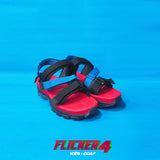 "Flicker Four" QDAP X KITO  Red/Black/Blue Sandals (4631380426870)