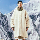 [UNISEX] ’CUL’ Reversible Padded and Fleece Parka (Ivory) (6656420642934)