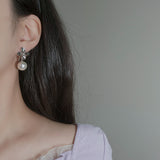 ボタニックフラワーパールピアス