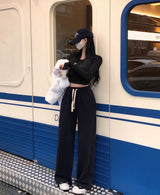 マッシュルームウールナッピングワイドポケットスウェットパンツ