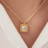 golden beige necklace