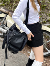 ナイロンローストリングミニスカート / nylon low string mini skirt