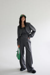 アーバンセットアップ / Urban jacket + top + slacks setup (4color)
