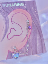 heart chain piercing