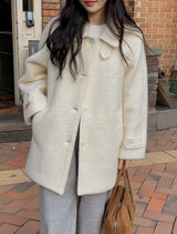 [SHOPPERMADE] Wool Boucle Half Coat