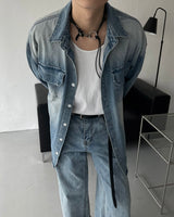 MONTH Brush Denim Shirt Jacket