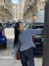 Verdant stripe T-shirts
