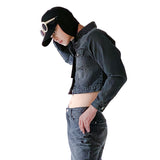 EAR FLAP BALL CAP BLACK / COTTON FLAP