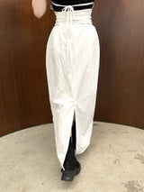 ライジングシャーリングスリットロングスカート / 931. Rising shirring slit long sk (2color)