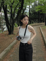 Xラウンドタンクトップ