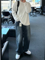 ドローダークブルーデニムパンツ / DROW DARK BLUE DENIM PANTS(ONE COLOR)