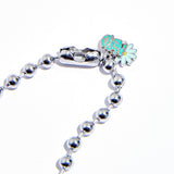 White & Mint daisy surgical necklace 82