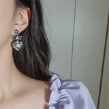 ロイヤルベイビーエンジェルイヤリング - ショート  / Royal Baby Angel Earring - Short (Silver) (Kep1er Chaehyun, Yeseo, Xiaoting Earrings)