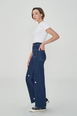 ワイドフィットハートシェイプ刺繍ジーンズ/CLASS:y  SEONYOU, LAPILLUS HAEUN, STAYC J, JOYURI WORN WIDE FIT HEART SHAPE EMBROIDERY JEAN [6887]