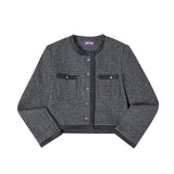 Leona tweed jacket CHARCOLE