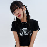 [PPG X FANCY] P.P.G BASIC CROP TEE (BLACK)_F23PG1010