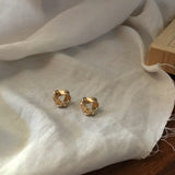 ラウンドツイストピアス [Gold]