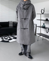 フーデッドネックカバートッポッキコート/SI Hooded Neck Cover Tteubokki Coat (2 colors)