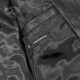 WRINKLE LEATHER SINGLE JACKET BLACK