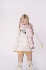 Ribbon Muffler_Fairy pink