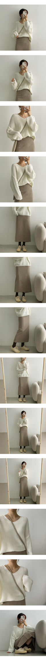 ヒルズハーフクロップドVニットウェア / Hills Half Cropped V-Knitwear