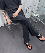 UNプリーツ半袖Tシャツ / UN Pleats Short-Sleeved T-Shirt (4 colors)